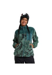 Roxy - Bluza dla Kobiety ALABAMA Zielony. Typ kołnierza: kołnierzyk stójkowy. Kolor: zielony. Materiał: poliester, materiał