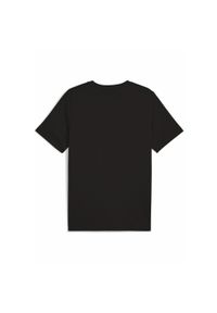 Puma - Męska koszulka z grafiką PUMATECH PUMA Black. Kolor: czarny. Materiał: guma. Wzór: nadruk, kolorowy