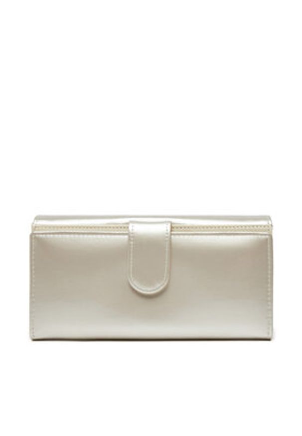 Pierre Cardin Duży Portfel Damski 07 Shiny 121 Écru. Materiał: lakier, skóra