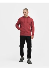 4f - Spodnie casual joggery męskie. Kolor: czarny. Materiał: bawełna, tkanina