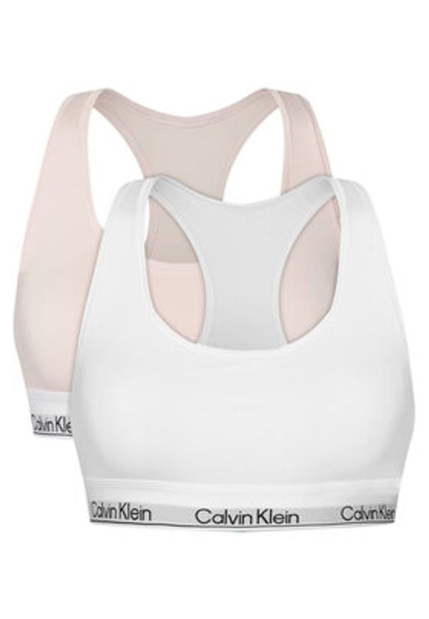 Calvin Klein Underwear Komplet biustonoszy topów LV00QF8494 Różowy. Kolor: różowy. Materiał: bawełna