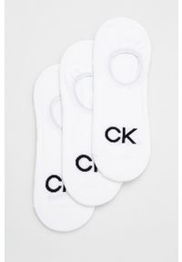 Calvin Klein skarpetki (3-pack) męskie kolor biały. Kolor: biały