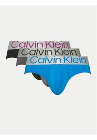 Calvin Klein Underwear Komplet 3 par slipów 000NB3073A Kolorowy. Materiał: syntetyk. Wzór: kolorowy #1