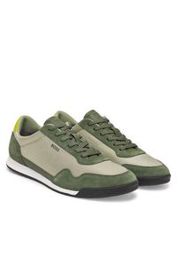 BOSS Sneakersy Titanium 50536524 Zielony. Kolor: zielony. Materiał: skóra, zamsz #5