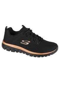 skechers - Buty do chodzenia damskie Skechers Get Connected. Zapięcie: sznurówki. Kolor: czarny. Materiał: syntetyk, tkanina, materiał. Szerokość cholewki: normalna. Sport: turystyka piesza