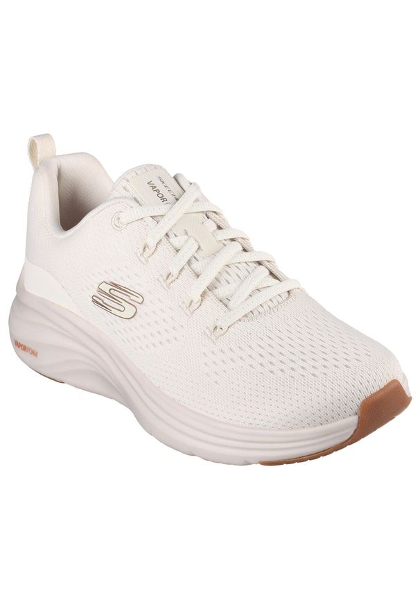skechers - Buty do chodzenia damskie Skechers 150024WBC. Kolor: beżowy. Materiał: tkanina, materiał. Szerokość cholewki: normalna. Model: Skechers Sport. Sport: turystyka piesza