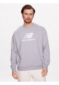 New Balance Bluza MT31538 Szary Relaxed Fit. Kolor: szary. Materiał: syntetyk