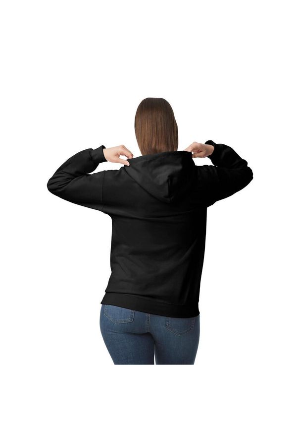 GILDAN - Bluza Z Kapturem Dla Dorosłych Unisex Softstyle Fleece Midweight. Typ kołnierza: kaptur. Kolor: czarny. Materiał: poliester, bawełna