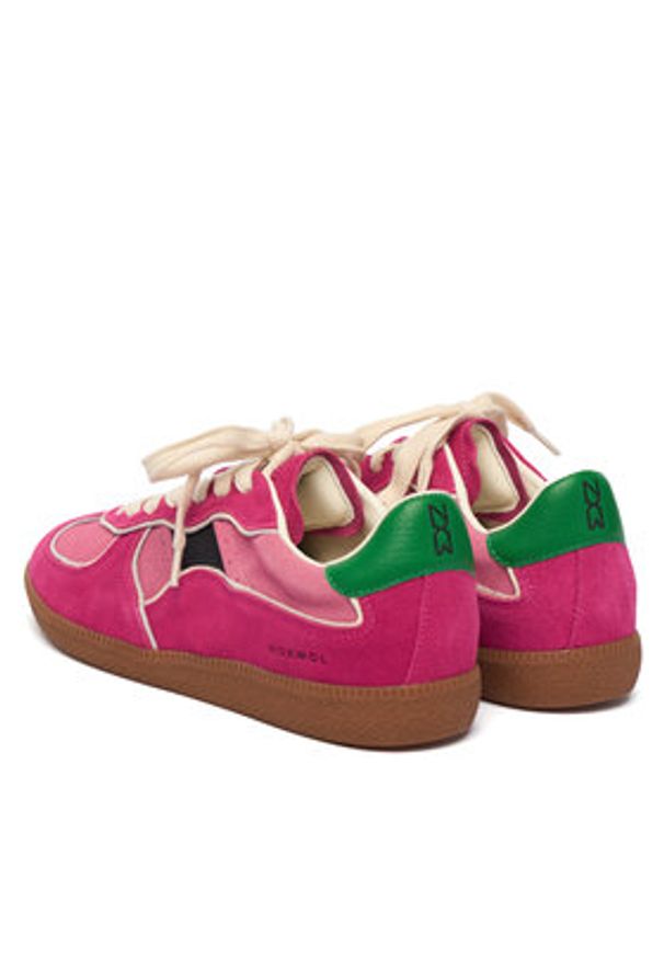 Nokwol Sneakersy August Różowy. Kolor: różowy. Materiał: skóra, zamsz