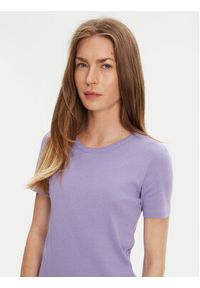 United Colors of Benetton - United Colors Of Benetton T-Shirt 3GA2E16A0 Fioletowy Regular Fit. Kolor: fioletowy. Materiał: bawełna