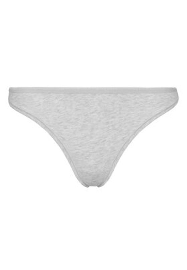 TOMMY HILFIGER - Tommy Hilfiger Stringi UW0UW05741 Szary. Kolor: szary. Materiał: bawełna