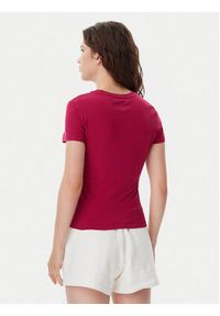 Tommy Jeans T-Shirt Essential DW0DW19447 Różowy Slim Fit. Kolor: różowy. Materiał: bawełna #3