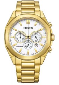 CITIZEN - Zegarek Citizen Zegarek Męski Citizen Eco-Drive CA4592-85A Chrono Gold #1