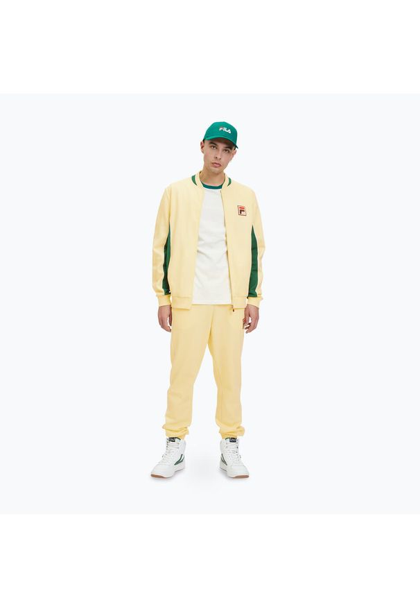 Fila - Spodnie męskie FILA Lincoln Track. Kolor: żółty. Materiał: dresówka