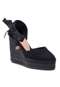 Castañer Espadryle Carina C/8ED/001 020966-100 Czarny. Kolor: czarny. Materiał: materiał #9