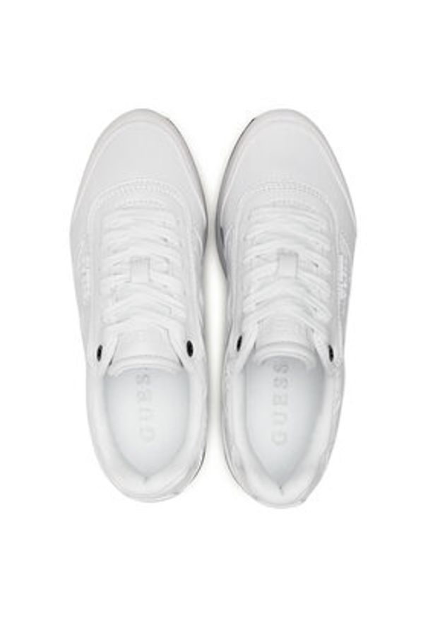 Guess Sneakersy Hansin FL5HNS PEL12 Biały. Kolor: biały. Materiał: skóra