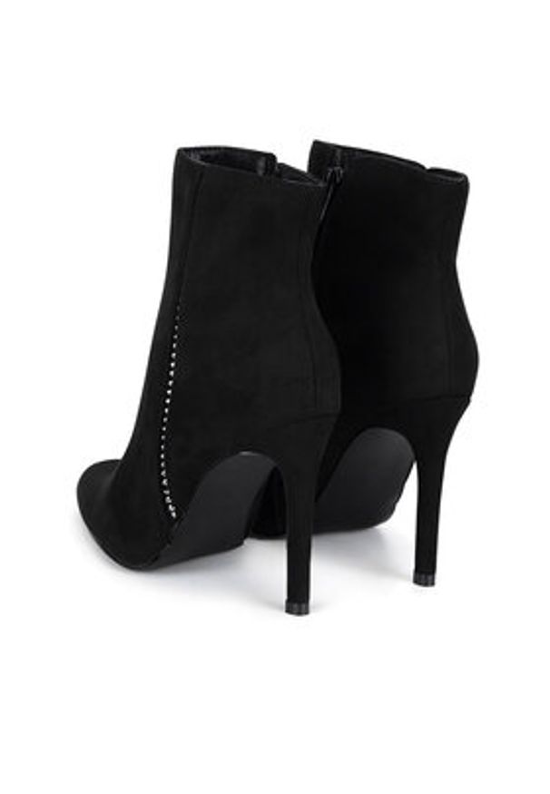 DeeZee Botki WYL2979-39 Czarny. Kolor: czarny. Materiał: materiał