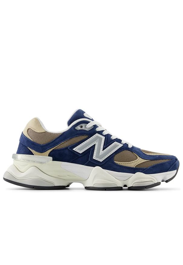 Buty New Balance U9060LBB - granatowe. Kolor: niebieski. Materiał: skóra, guma, zamsz, materiał. Szerokość cholewki: normalna. Sport: turystyka piesza