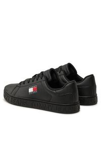Tommy Jeans Sneakersy Tjw Logo Outsole Sneaker Ess EN0EN02703 Czarny. Kolor: czarny. Materiał: skóra