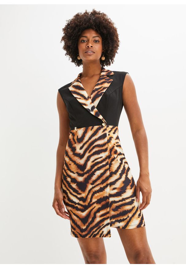 bonprix - Sukienka. Kolor: czarny. Długość: mini