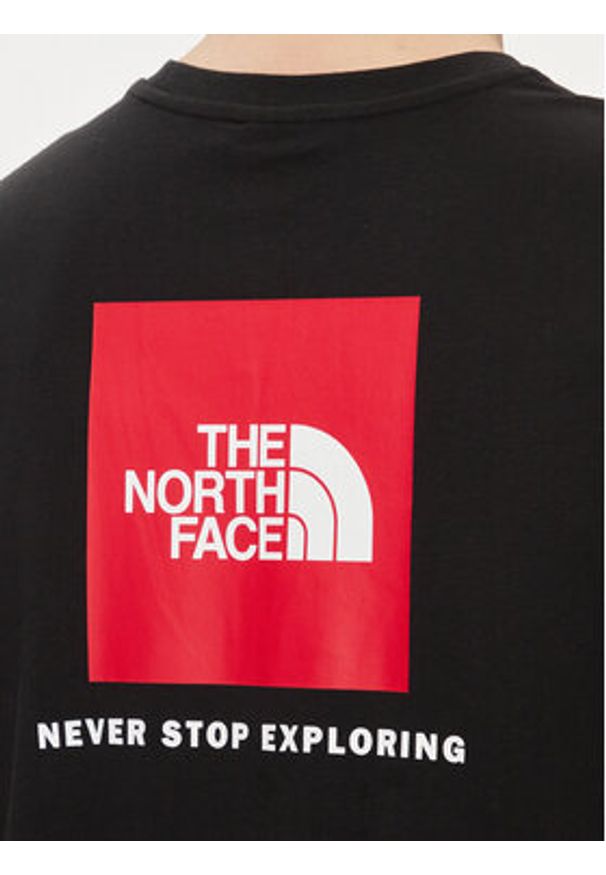 The North Face T-Shirt Redbox NF0A87NP Czarny Regular Fit. Kolor: czarny. Materiał: bawełna