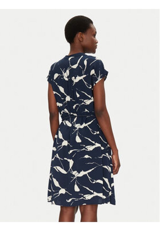 Fransa Sukienka codzienna 20615541 Granatowy Regular Fit. Okazja: na co dzień. Kolor: niebieski. Materiał: wiskoza. Typ sukienki: proste. Styl: casual