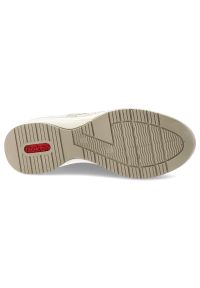 Sneakersy damskie Rieker, cholewka perforowana sznurowanie zamek z boku wzmocniony nosek niski profil kontrastowe wstawki miękka wyściółka stabilna k. Okazja: na spacer, na co dzień. Zapięcie: sznurówki. Kolor: beżowy. Materiał: jeans. Szerokość cholewki: normalna. Styl: elegancki, casual, sportowy #8