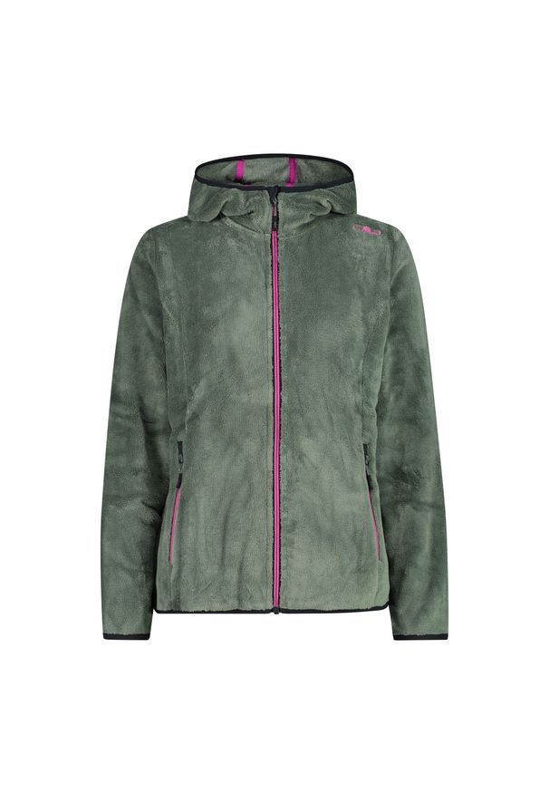 Bluza damska turystyczna CMP 38P1546. Kolor: zielony. Materiał: polar. Sport: turystyka piesza