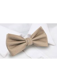 Mucha Męska z Poszetką (Zestaw) - Chattier - Kolor Beżowy, Mikrowzór. Kolor: wielokolorowy, beżowy, brązowy. Styl: sportowy, elegancki
