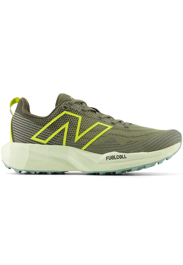 Buty męskie New Balance FuelCell Venym MTVNYMG – zielone. Kolor: zielony. Materiał: materiał, syntetyk, guma. Szerokość cholewki: normalna. Sport: fitness, bieganie