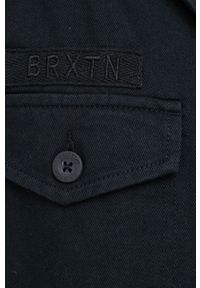 Brixton Kurtka jeansowa damska kolor czarny przejściowa. Okazja: na co dzień. Kolor: czarny. Materiał: jeans. Styl: casual #6