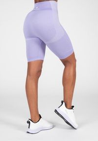 GORILLA WEAR - Selah Bezszwowe Cycling Szorty ilac. Kolor: fioletowy. Sport: fitness