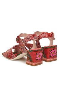 Laura Vita Sandały Jacqueso 03 Czerwony. Kolor: czerwony. Materiał: skóra #4