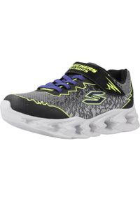 skechers - Buty do chodzenia dla dzieci Skechers Vortex 2.0 Zorento. Zapięcie: rzepy. Kolor: szary. Materiał: materiał, syntetyk, tkanina. Szerokość cholewki: normalna. Sport: turystyka piesza