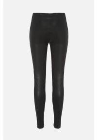 Freequent - Elastyczne legginsy z poliuretanu Lexie. Kolor: czarny. Materiał: skóra, guma