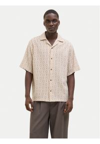 Jack & Jones - Jack&Jones Koszula Bluvincent 12273289 Beżowy Relaxed Fit. Kolor: beżowy. Materiał: bawełna