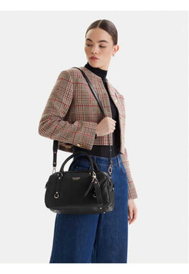 Guess Torebka Marsha HWBG95 01060 Czarny. Kolor: czarny. Materiał: skórzane