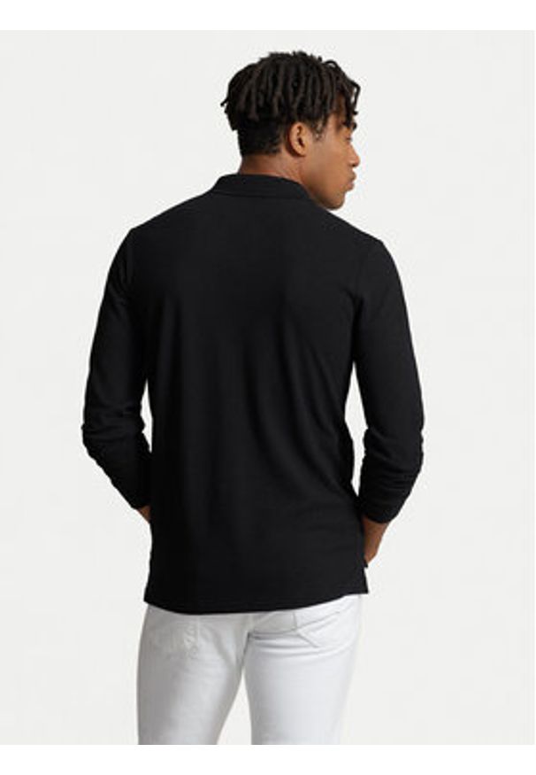 Polo Ralph Lauren Polo 710680790045 Czarny Custom Slim Fit. Typ kołnierza: polo. Kolor: czarny. Materiał: bawełna