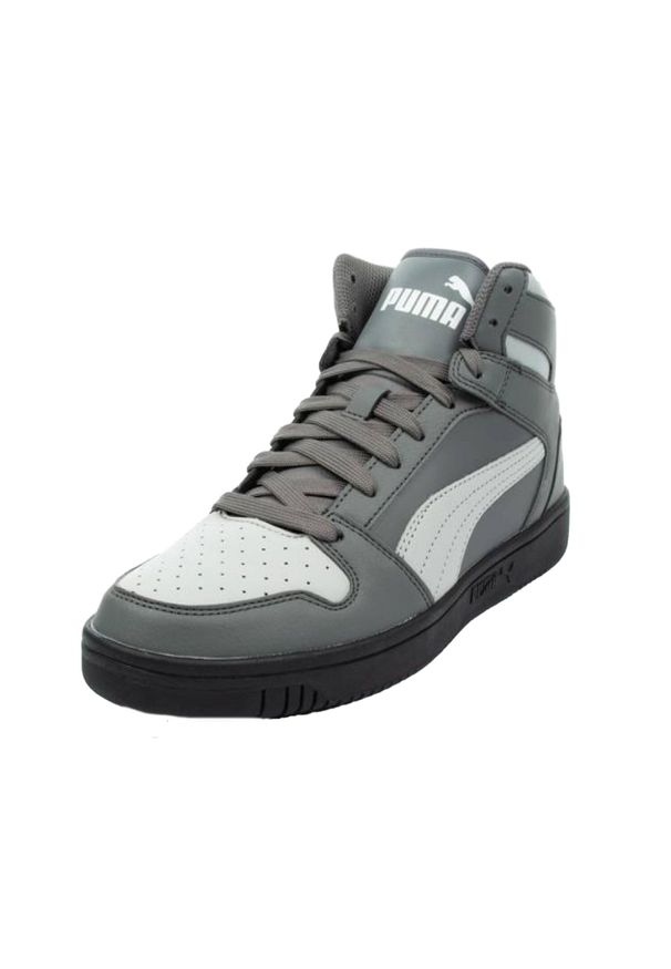 Puma - Męskie Buty Treningowe Rebound Lay Up High Cut. Kolor: szary. Sport: turystyka piesza