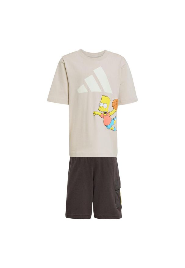 Adidas - ZestawThe Simpsons Tee Set Kids. Kolor: beżowy