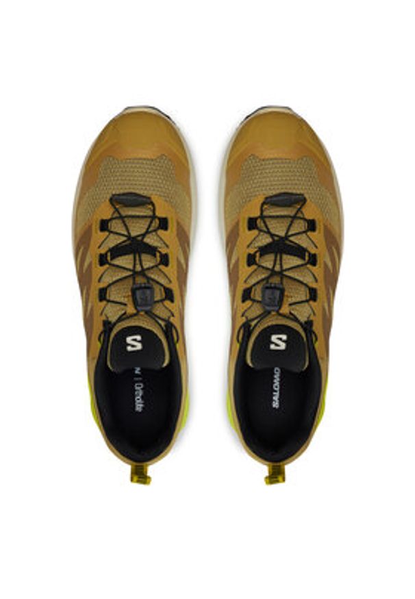 salomon - Salomon Buty do biegania X-Adventure L47451300 Khaki. Kolor: brązowy. Materiał: materiał