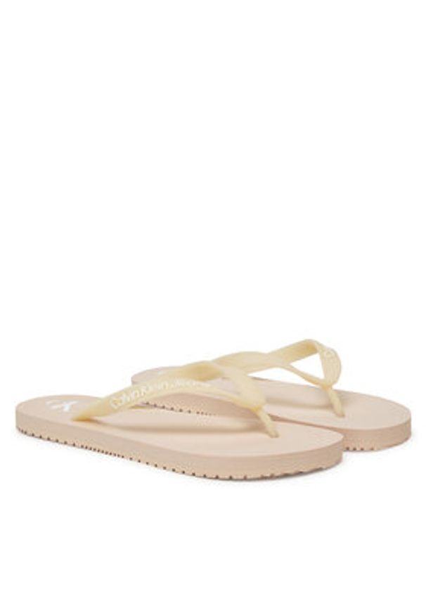 Calvin Klein Jeans Japonki Beach Sandal Transparent Tpu YW0YW01829 Różowy. Kolor: różowy