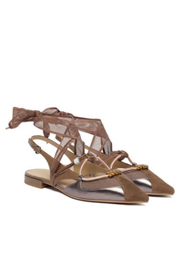 Pinko - PINKO Czółenka Gianira 30 SD0547 P003 Brązowy. Kolor: brązowy. Materiał: skóra