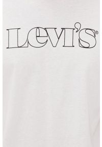 Levi's® - Levi's T-shirt kolor biały z nadrukiem. Okazja: na spotkanie biznesowe, na co dzień. Kolor: biały. Wzór: nadruk. Styl: biznesowy, casual #3