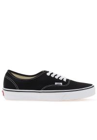 Buty Vans Authentic VN000EE3BLK1 - czarne. Zapięcie: sznurówki. Kolor: czarny. Materiał: guma. Szerokość cholewki: normalna. Model: Vans Authentic #1