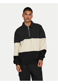 Only & Sons Bluza Byorn 22031400 Czarny Oversize. Kolor: czarny. Materiał: bawełna, syntetyk #1