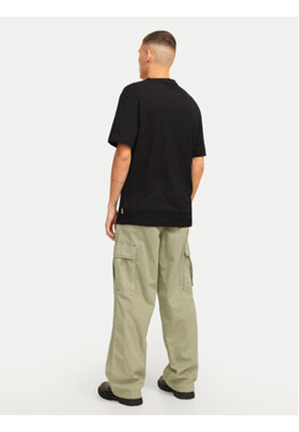 Jack & Jones - Jack&Jones Spodnie materiałowe Bill 12269379 Beżowy Wide Leg. Kolor: beżowy. Materiał: bawełna