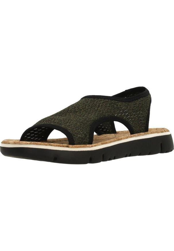 Camper - Sandały CAMPER ORUGA Zielony. Kolor: zielony. Materiał: tkanina. Sezon: lato
