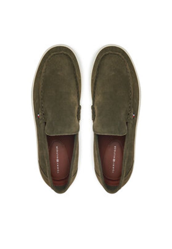 TOMMY HILFIGER - Tommy Hilfiger Mokasyny FM0FM05354 Zielony. Kolor: zielony. Materiał: zamsz, skóra