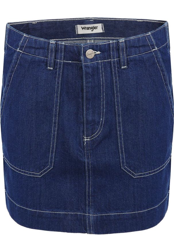 Wrangler - SPÓDNICA WRANGLER CARPENTER SKIRT WORKWEAR BLUE W29WFH20X 112128597